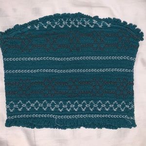 Urban outfitters crochet style cropped bandeau top